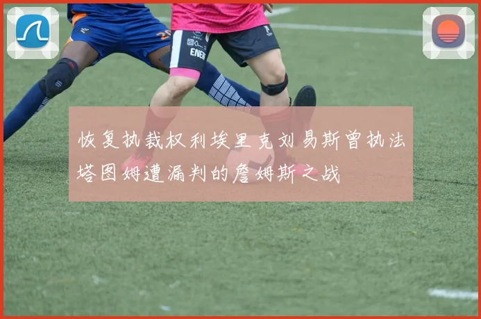 恢复执裁权利埃里克刘易斯曾执法塔图姆遭漏判的詹姆斯之战